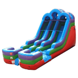 15 foot double lane inflatable water slide rainbow4 1764016289 15' Dual Lane Rainbow Slide (Wet or Dry)