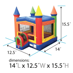 inflatable bounce house rainbow modular dimensions 1 1762460507 Rainbow Bounce House